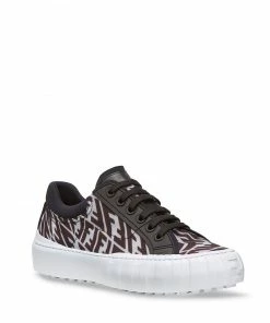 Fendi FF-logo lace-up sneakers