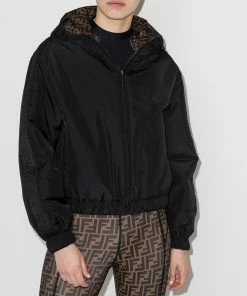 Fendi FF-logo reversible bomber jacket