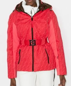 Fendi FF-motif hooded jacket