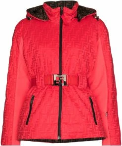 Fendi FF-motif hooded jacket