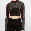 Fendi FF-logo cropped top