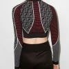 Fendi FF-logo cropped top