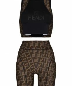Fendi Zucca two-piece activewear set
