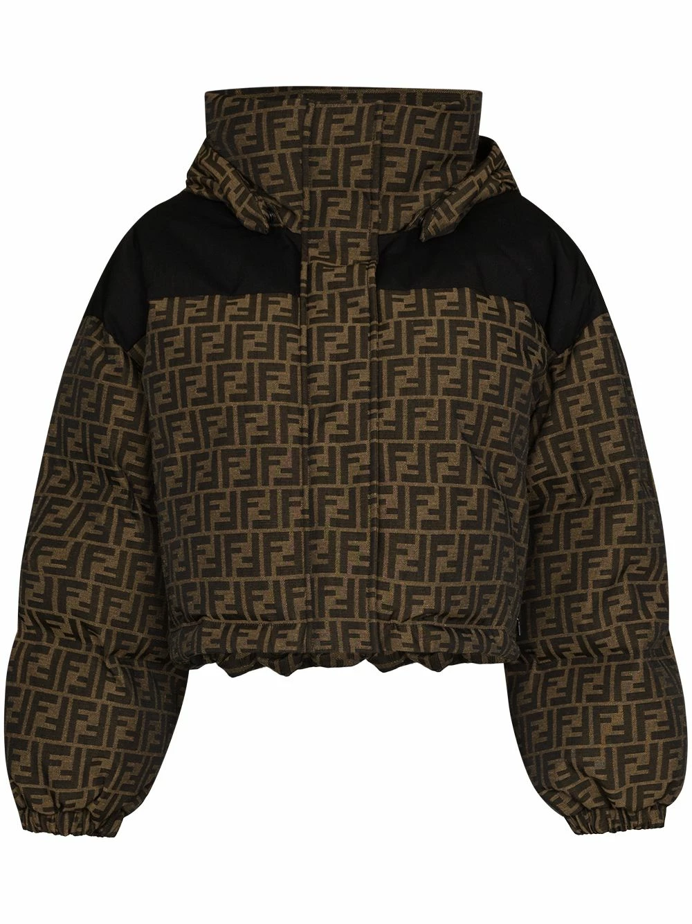 Top 10 π― Fendi FF motif padded jacket cropped jackets of women π 3 Fendi FF-motif padded jacket
