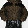 Top 10 π― Fendi FF motif padded jacket cropped jackets of women π 8 Fendi FF-motif padded jacket