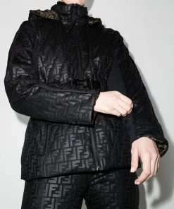 Fendi reversible FF-embossed ski jacket