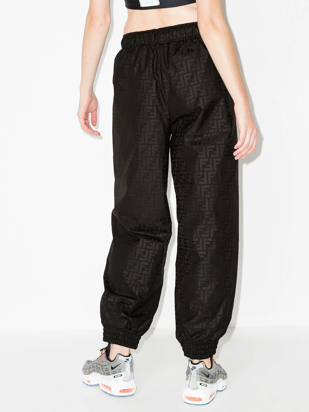 Best Sale ⨠Fendi FF logo tapered track pants performance track pants of women 𧨠4 Fendi FF-logo tapered track pants