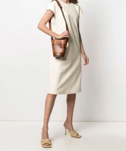 Fendi logo-debossed bucket bag