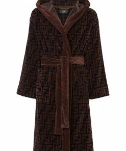 Fendi FF logo cotton robe