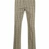 Fendi FF-print mid-rise trousers