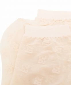 Fendi Karligraphy-embroidered mesh socks
