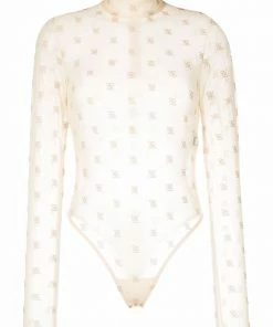 Fendi FF-motif high-neck bodysuit