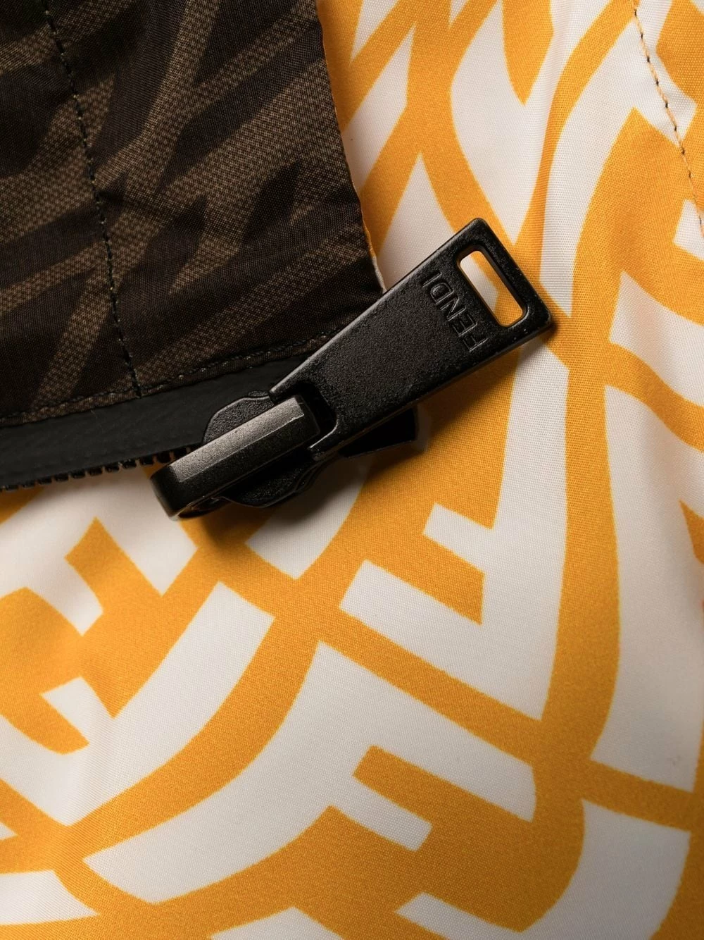 Discount ❤️ Fendi FF Vertigo motif jacket hooded jackets of men ⭐ 10 Fendi FF Vertigo-motif jacket