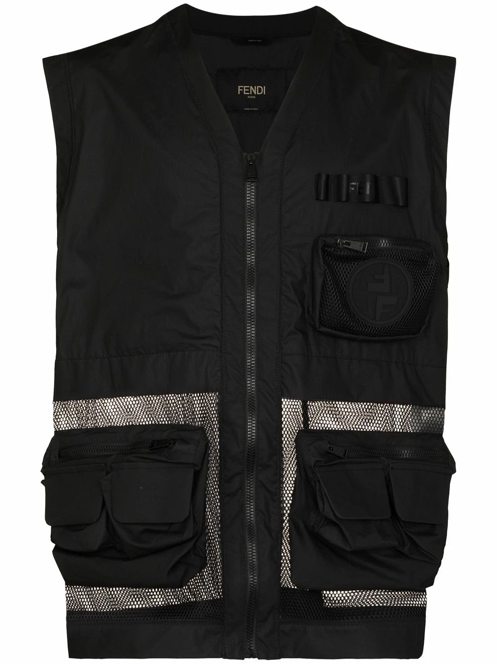 Hot Sale β¨ Fendi Mesh zip front gilet waistcoats & gilets of men π― 3 Fendi mesh zip-front gilet