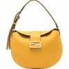 Fendi small Croissant leather shoulder bag