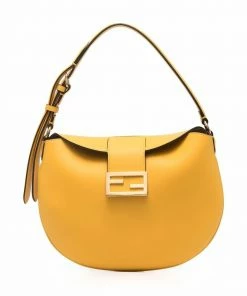 Fendi small Croissant leather shoulder bag