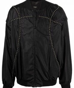 Fendi removable-sleeves bomber jacket