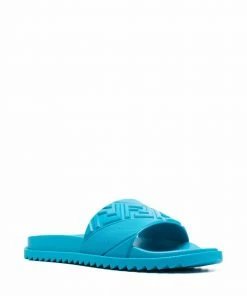Fendi FF motif rubber slides