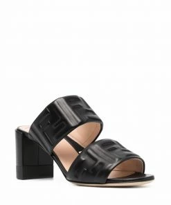 Fendi FF embossed logo sandals