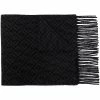 Fendi FF-motif knitted fringe-trim scarf