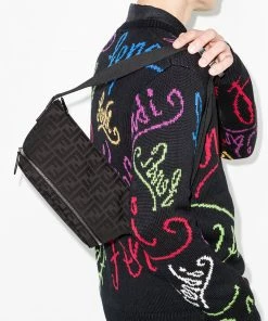Fendi FF logo-motif zip-detail crossbody bag