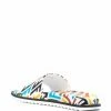 Fendi warped monogram pattern slides