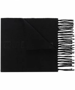 Fendi FF motif fringed scarf