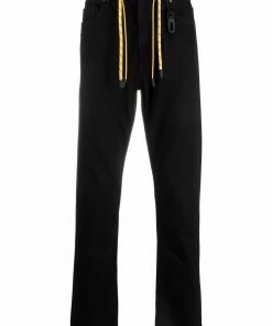 Fendi drawstring-waist straight leg jeans
