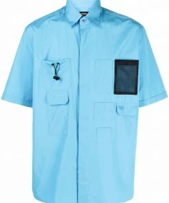 Fendi multiple-pocket short-sleeve shirt