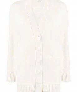 Fendi press-stud elongated cardigan
