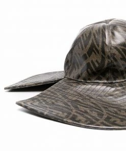 Fendi monogram-print hat