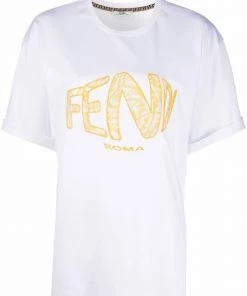 Fendi Fish-Eye logo T-shirt