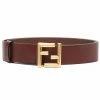 Fendi logo-plaque buckle belt