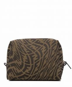 Fendi FF Vertigo zip-top clutch bag