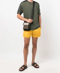 Fendi logo-tape detail track shorts