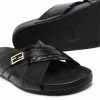Cheapest π Fendi FF plaque leather π©΄ sandals of men π 7 Fendi FF-plaque leather sandals