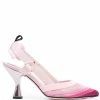 Fendi 85mm Colibri slingback mesh pumps