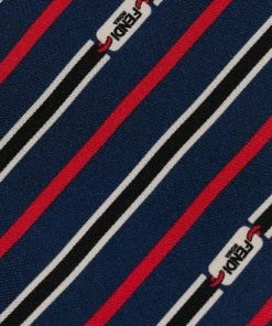 Fendi striped silk tie