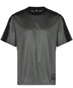 Fendi logo-panel T-shirt