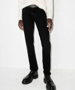 Fendi x Noel Fielding logo-patch slim-fit jeans