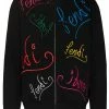 Fendi x Noel Fielding logo-embroidered zipped hoodie