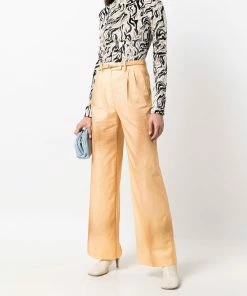 Fendi high-waisted dyed trousers