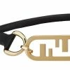 Coupon 𧨠Fendi O'Lock leather choker necklaces of women ⨠7 Fendi O'Lock leather choker