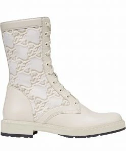 Fendi FF Karligraphy-motif ankle boots