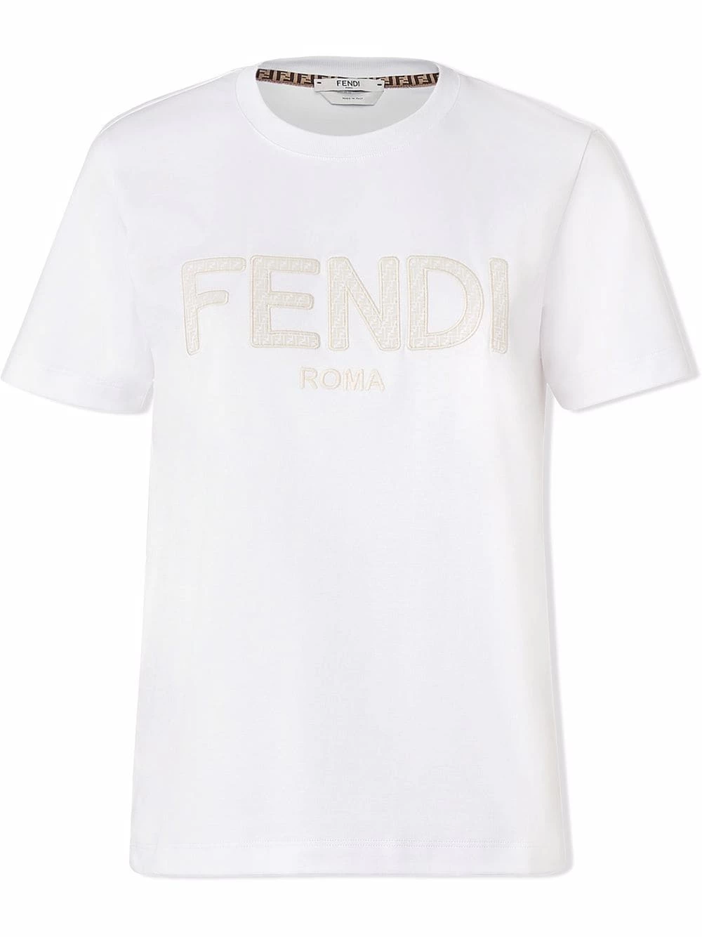 Coupon π₯ Fendi Logo embroidered T π shirt t-shirts & jersey π shirts of women π₯° 3 Fendi logo-embroidered T-shirt