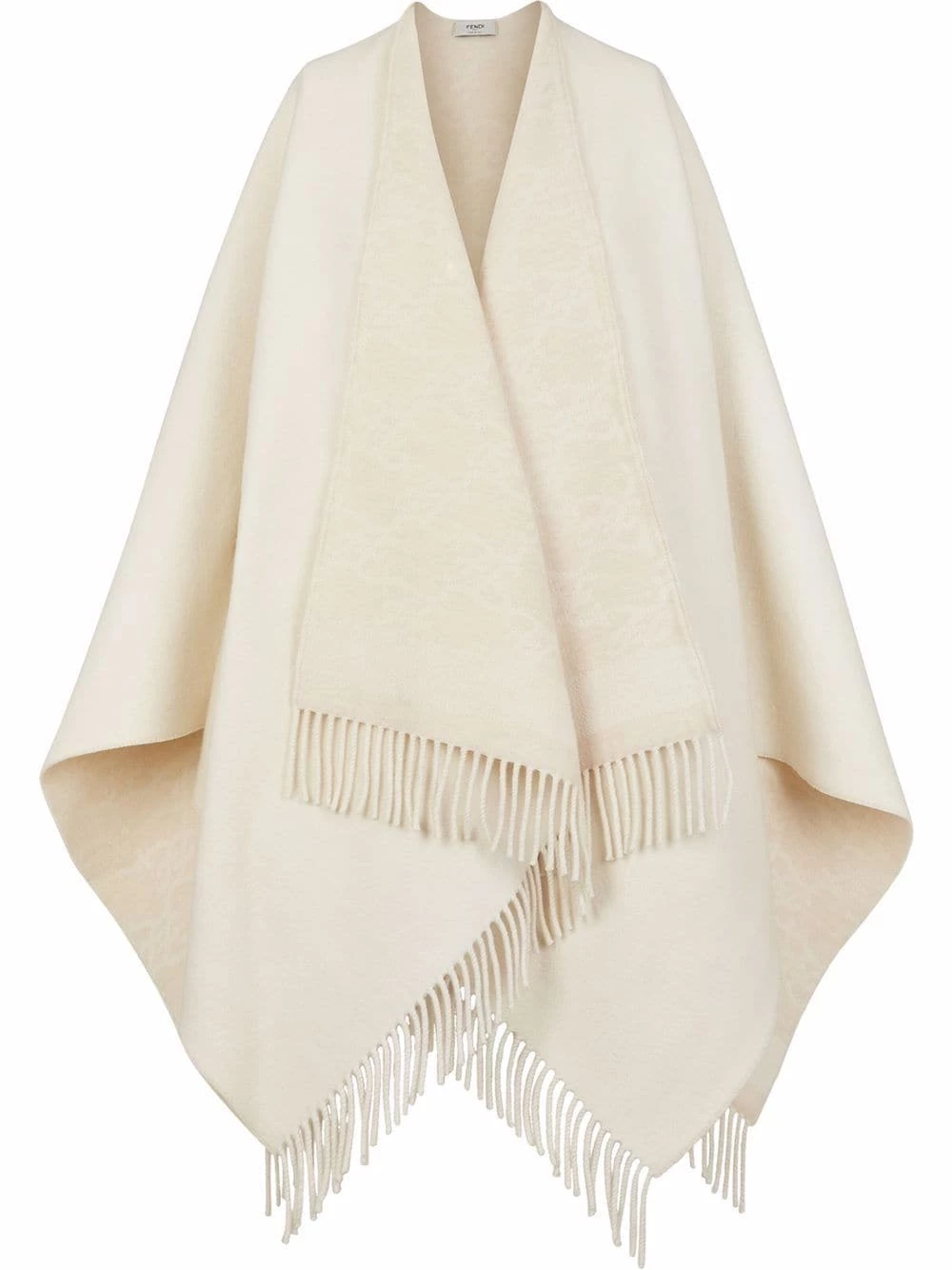 Best Sale β¨ Fendi Karl fringed wrap poncho scarves of women π 3 Fendi Karl fringed wrap poncho