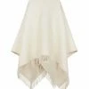 Best Sale β¨ Fendi Karl fringed wrap poncho scarves of women π 6 Fendi Karl fringed wrap poncho