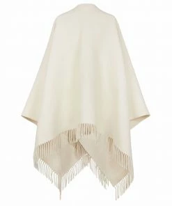 Fendi Karl fringed wrap poncho