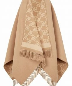 Fendi fringed wrap poncho