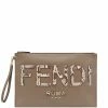 Fendi large flat clutch